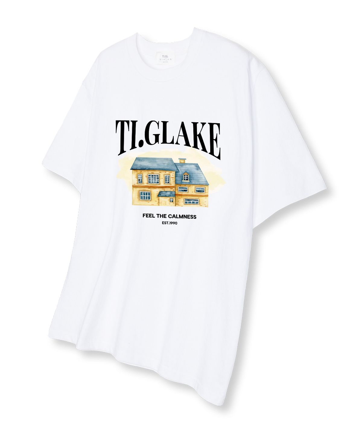 티글레이크(TI.GLAKE) 워터하우스 오버핏 반팔 티셔츠 화이트
