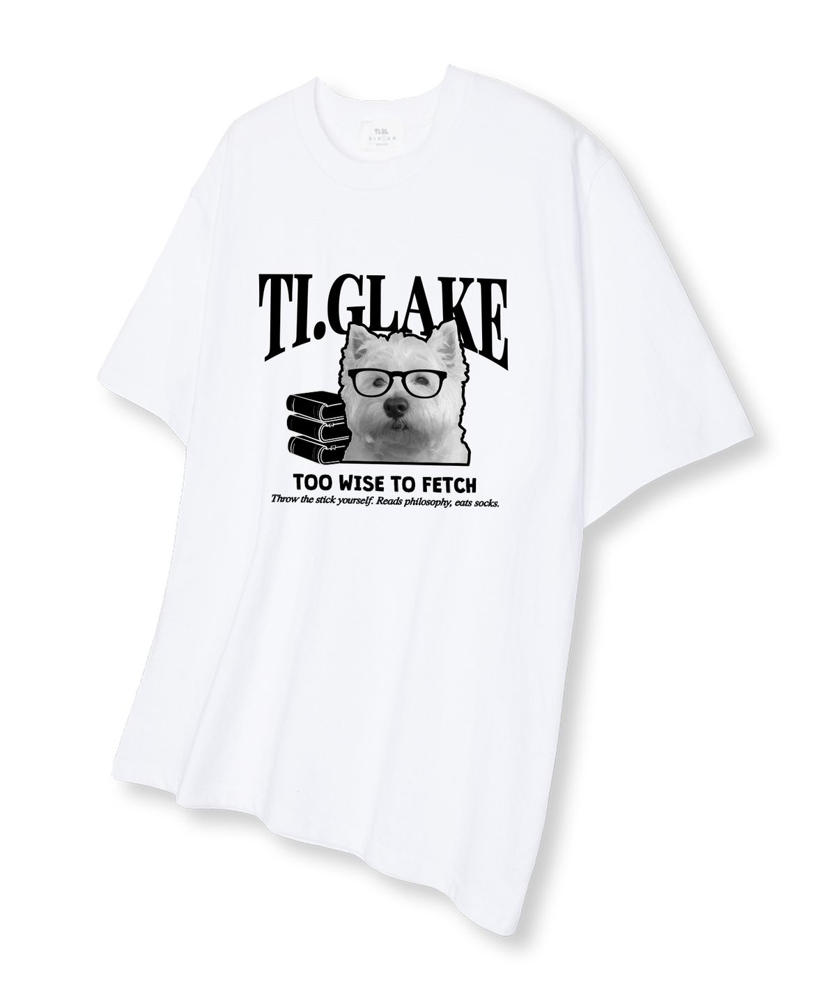 티글레이크(TI.GLAKE) 투와이즈 오버핏 반팔 티셔츠 화이트