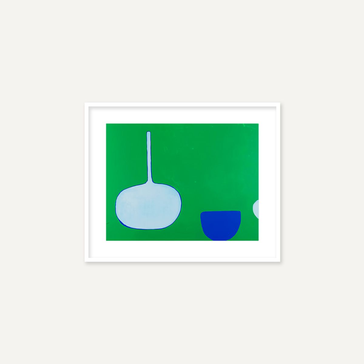 그릿시즌(GREET SEASON) 윌리엄 스콧 Bottle and Bowl, Blues on Green, 1970 (액자 포함)
