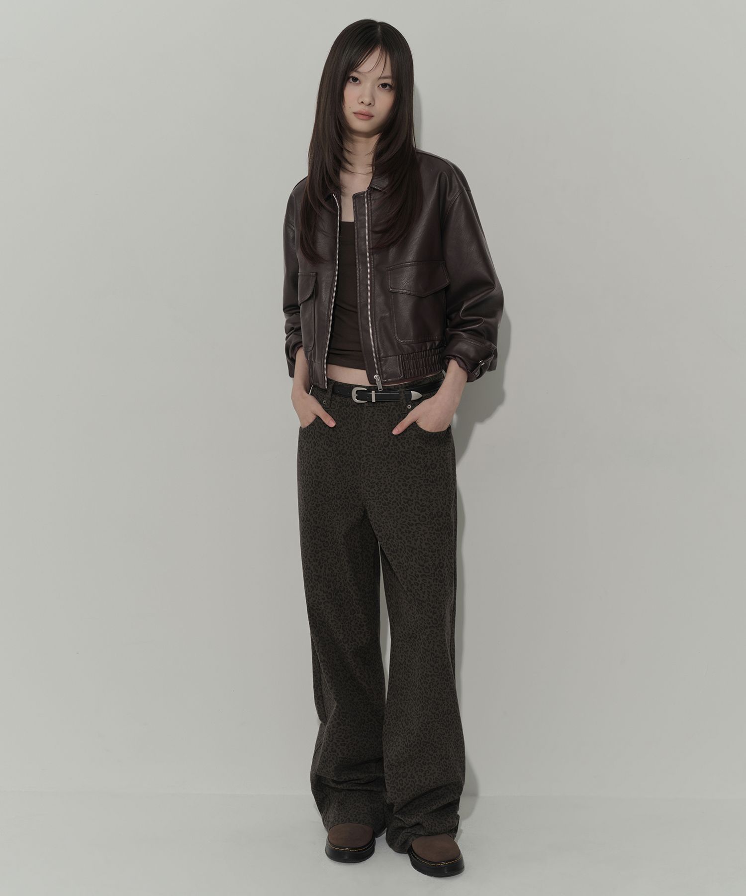 MUSINSA公式 | MUSINSA STANDARD WOMAN ウィメンズレオパードワイド