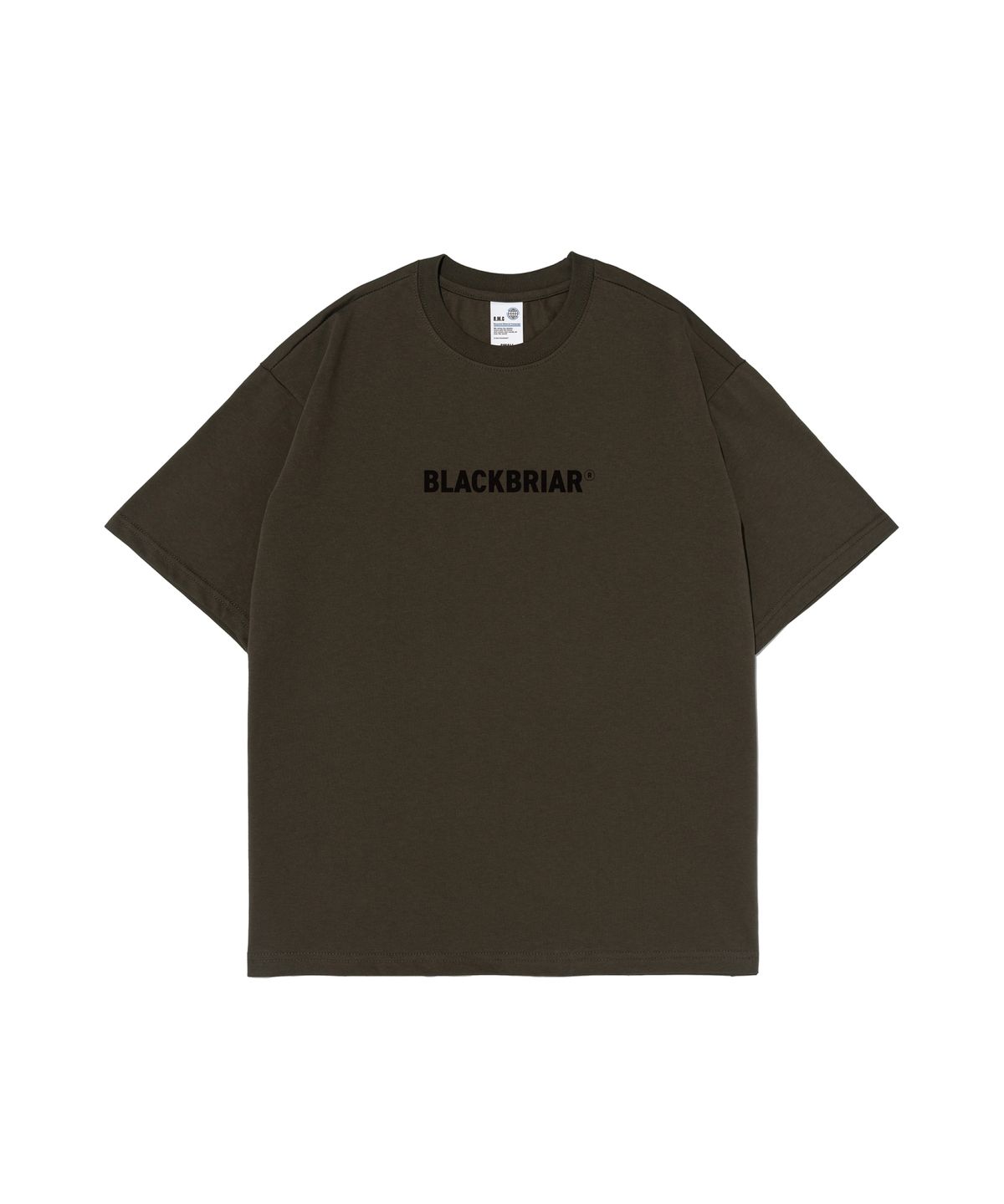 블랙브라이어(BLACK BRIAR) 베이직 로고 티셔츠 (카키)