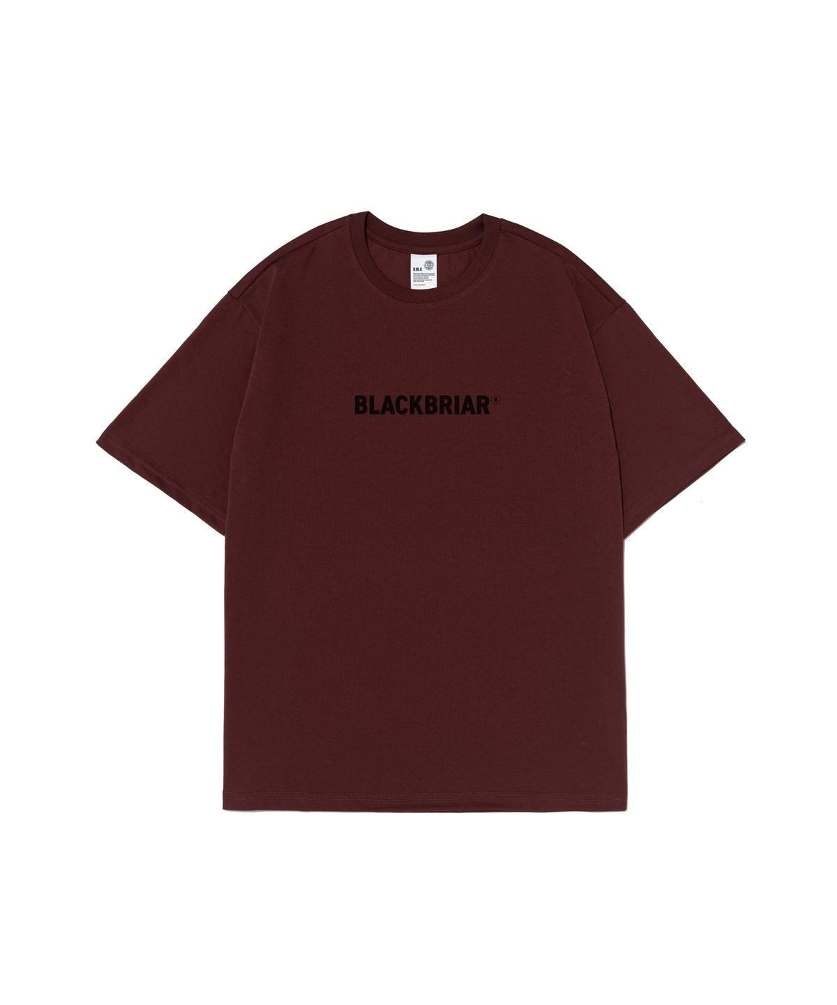 블랙브라이어(BLACK BRIAR) 베이직 로고 티셔츠 (와인)