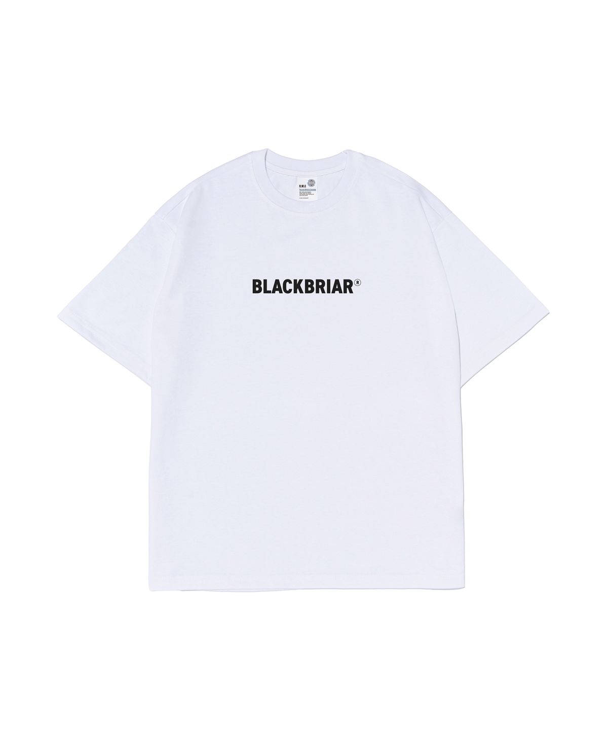 블랙브라이어(BLACK BRIAR) 베이직 로고 티셔츠 (화이트)