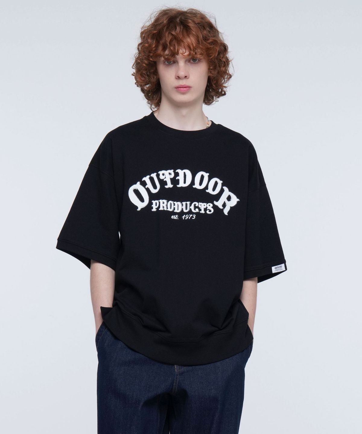 아웃도어 프로덕츠(OUTDOOR PRODUCTS) WESTERN LOGO SWEATSHIRT (BLACK)