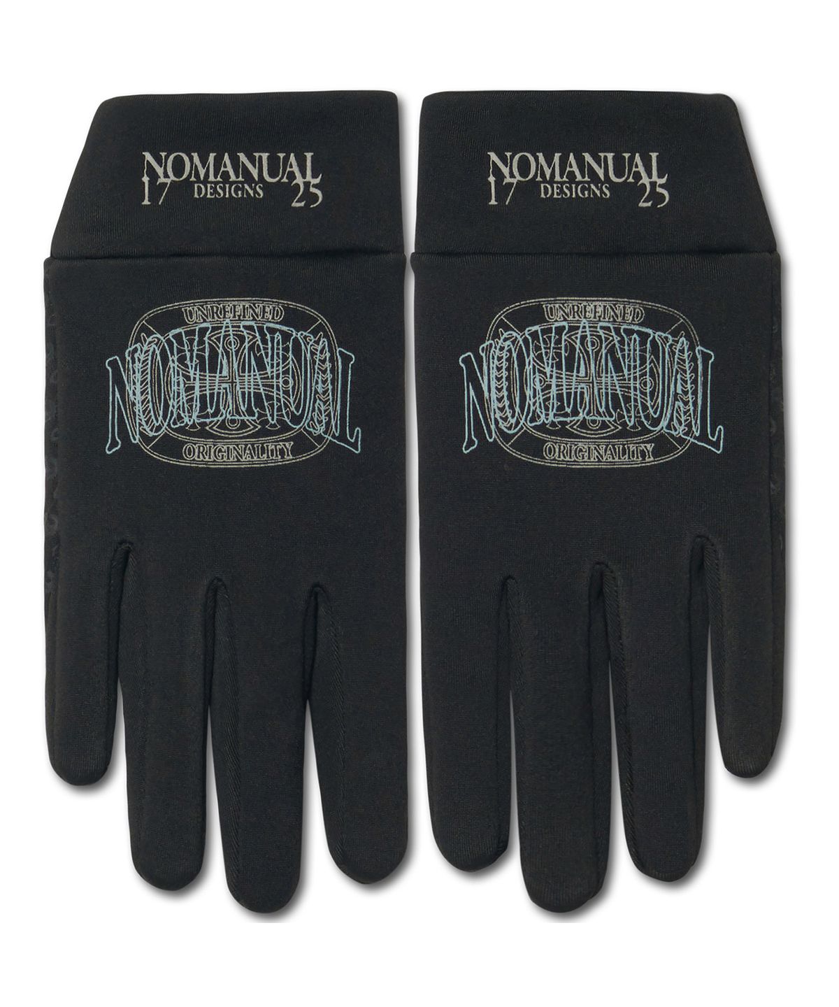 노매뉴얼(NOMANUAL) EMBLEM THERMAL GLOVES - BLACK