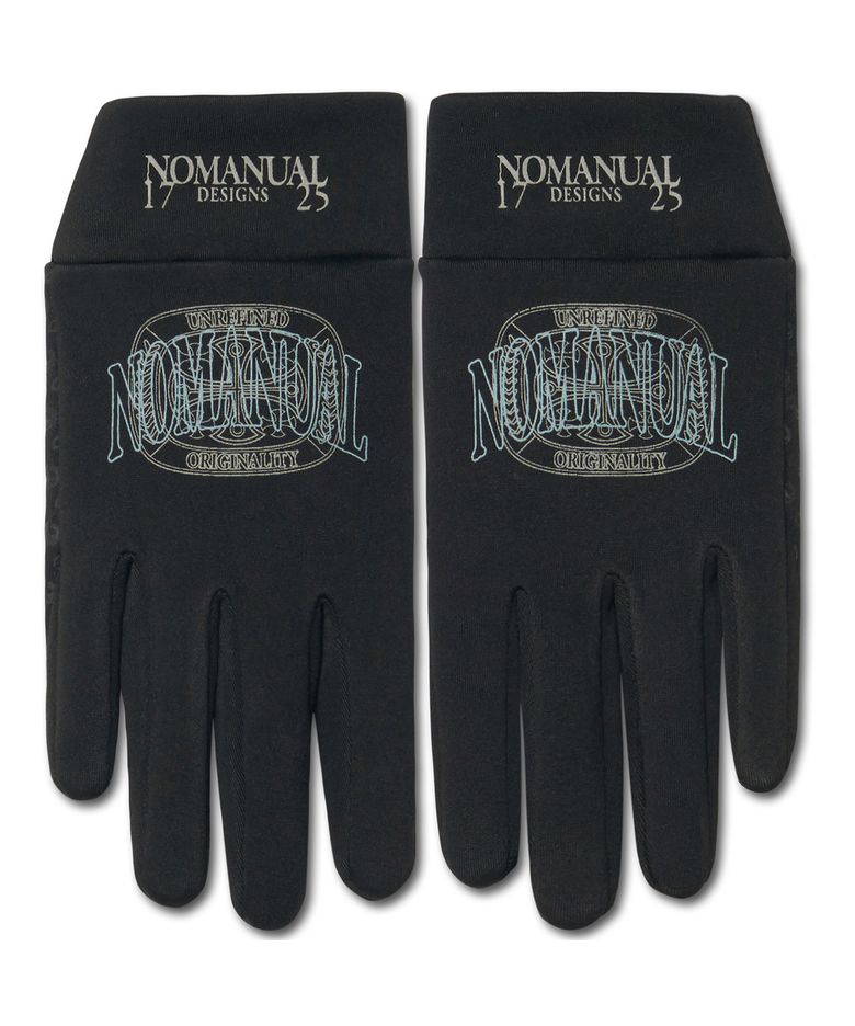 EMBLEM THERMAL GLOVES - BLACK