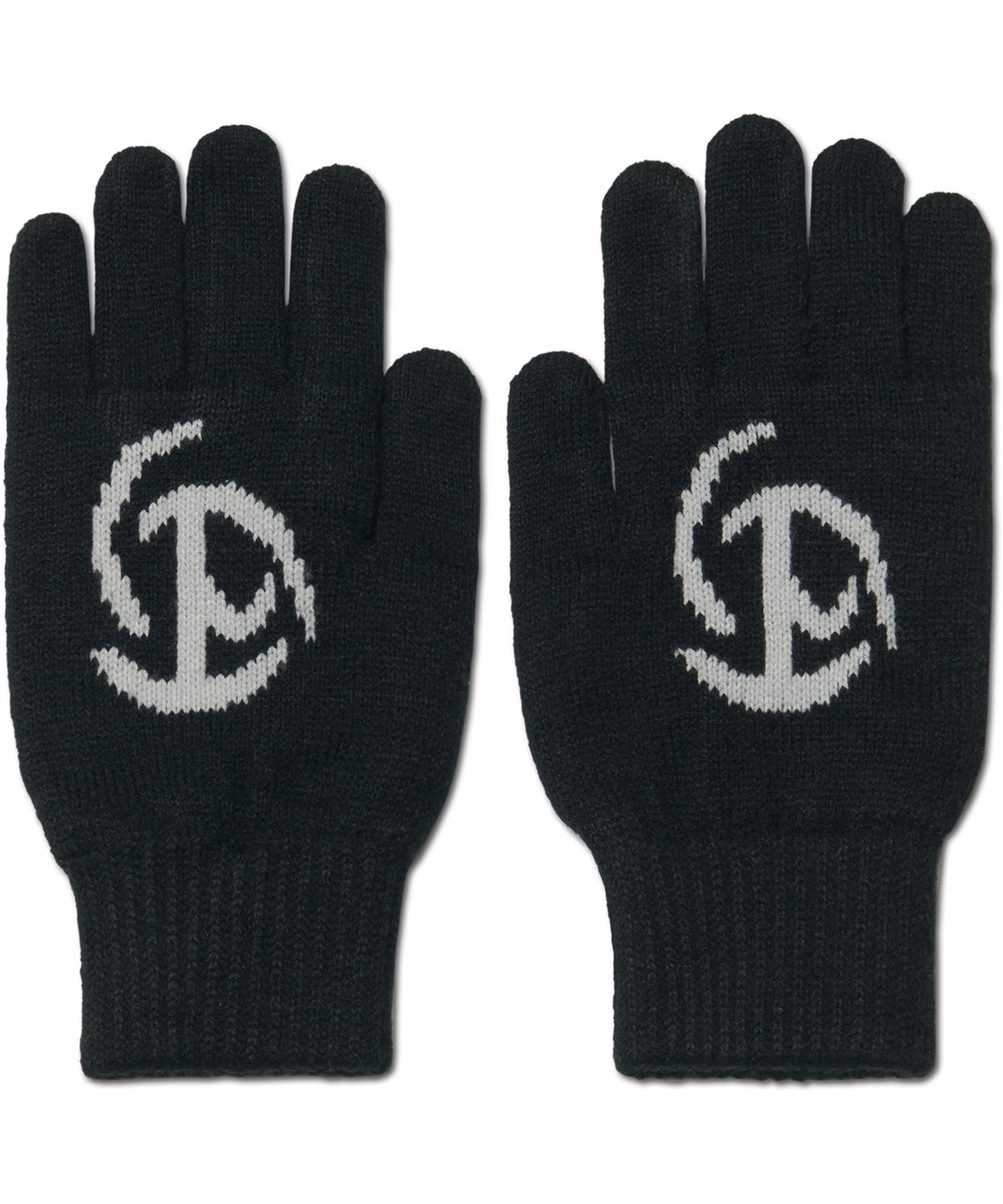 노매뉴얼(NOMANUAL) EMBLEM KNIT GLOVES - BLACK