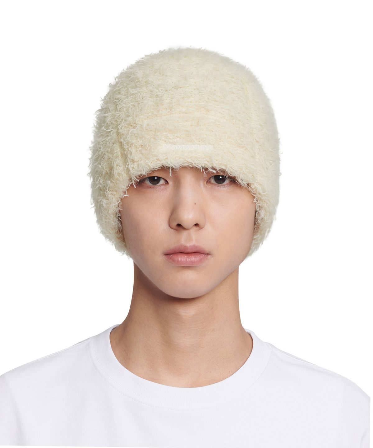 노매뉴얼(NOMANUAL) NEST HAIRY BEANIE - CREAM