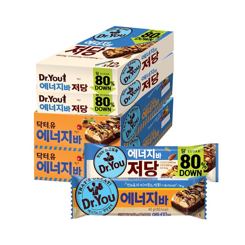 에너지바 저당 1P (50g) x 24개 + 에너지바 1P (40g) 30개