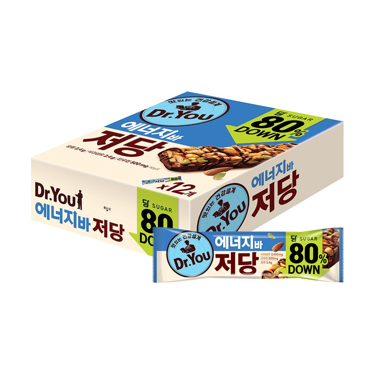 닥터유(DRYOU) 에너지바 저당 1P (50g) x 12개