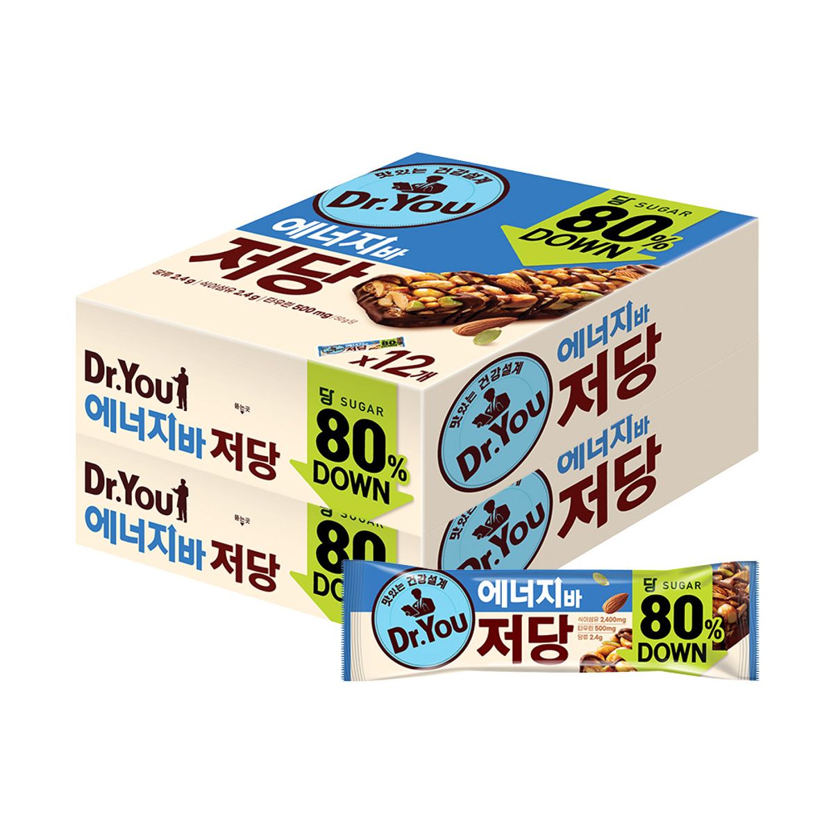 닥터유(DRYOU) 에너지바 저당 1P (50g) x 24개