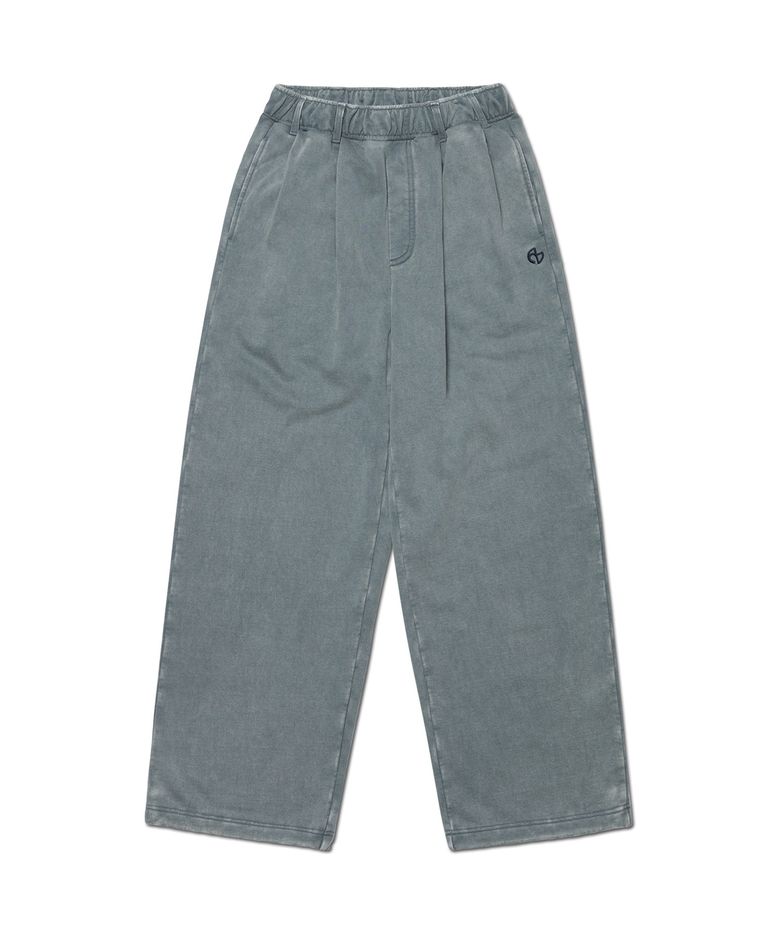 TWO-TUCK BELTED SWEATPANTS - WASHED GRAY