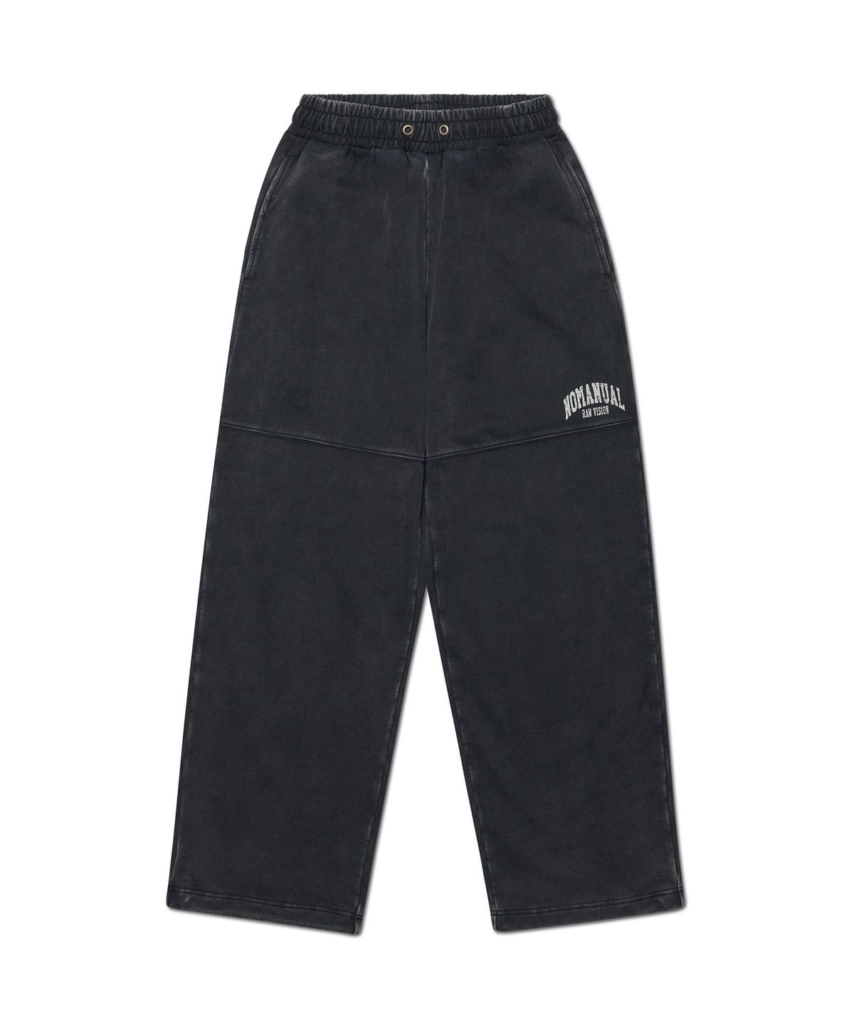 노매뉴얼(NOMANUAL) C.A VINTAGE SWEATPANTS - WASHED BLACK
