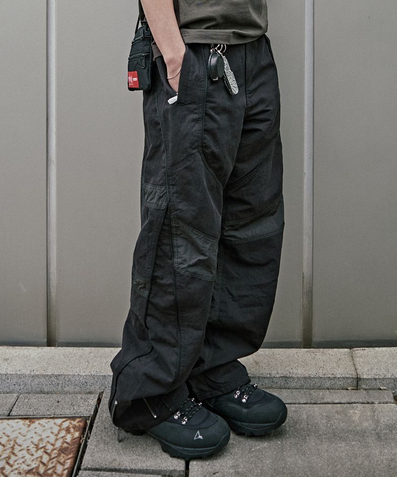 MOTO TRACK PANTS - BLACK