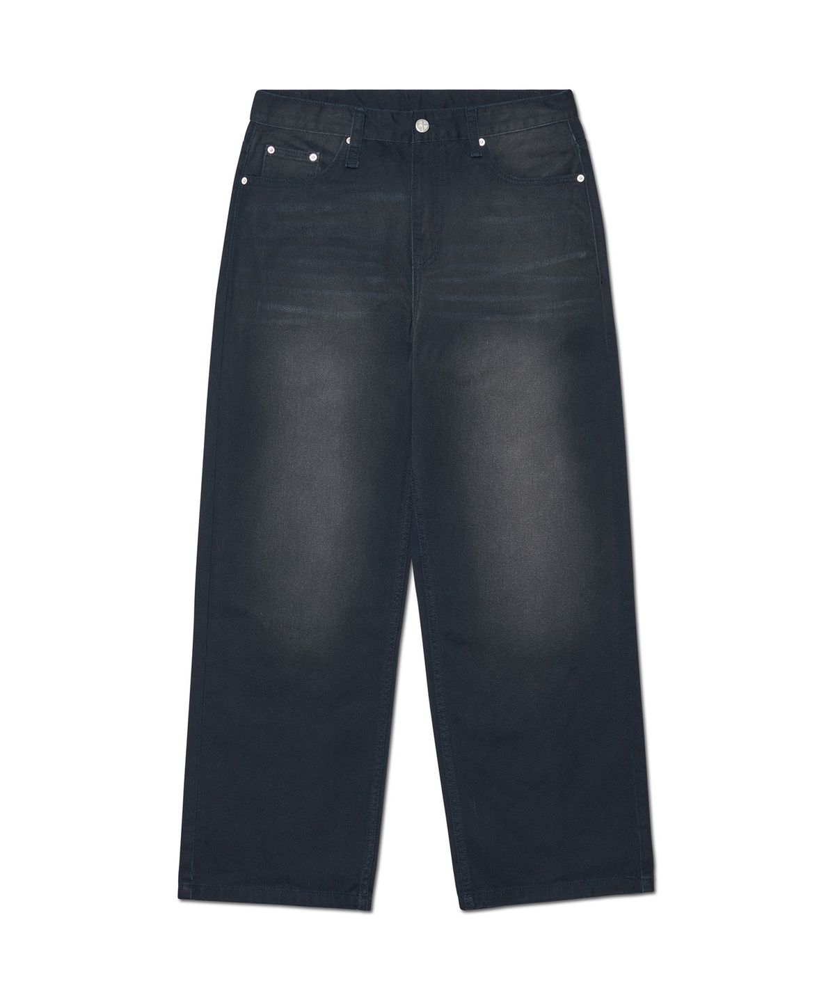 노매뉴얼(NOMANUAL) ROOMY LOOSE WASHED PANTS - WASHED BLUE