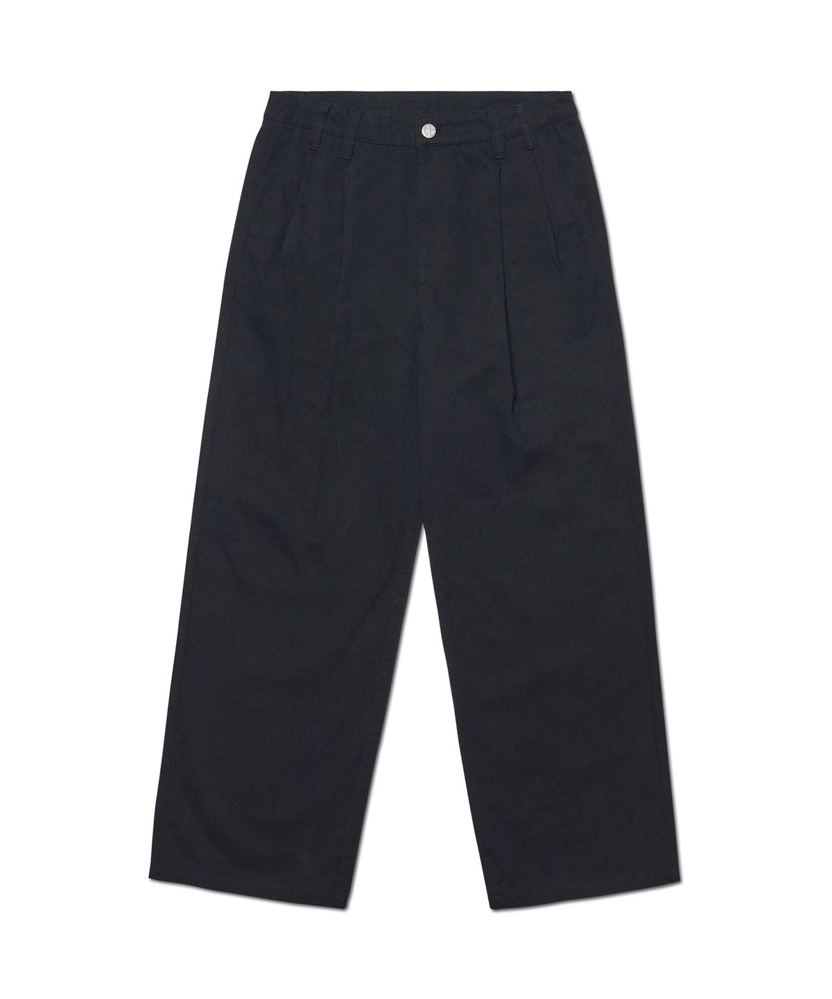 노매뉴얼(NOMANUAL) LOOSE FIT TWO-TUCK PANTS - BLACK