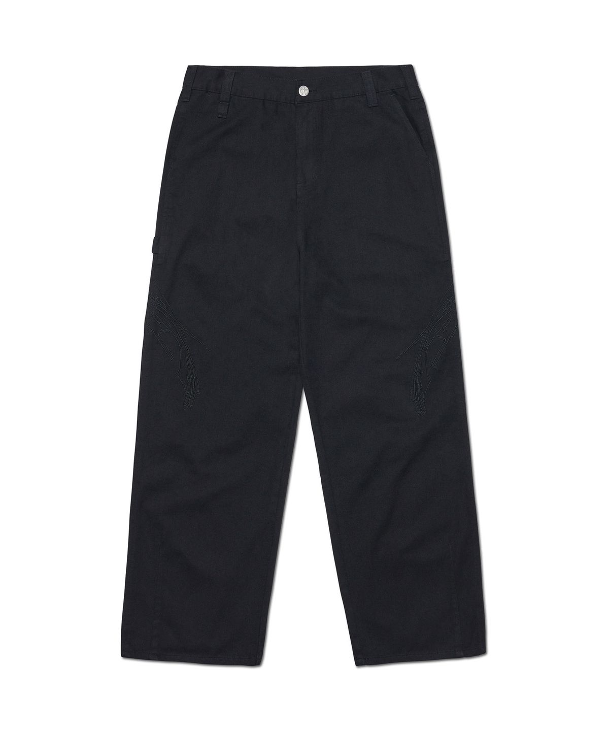 노매뉴얼(NOMANUAL) SIDE GRAPHIC PANTS - BLACK