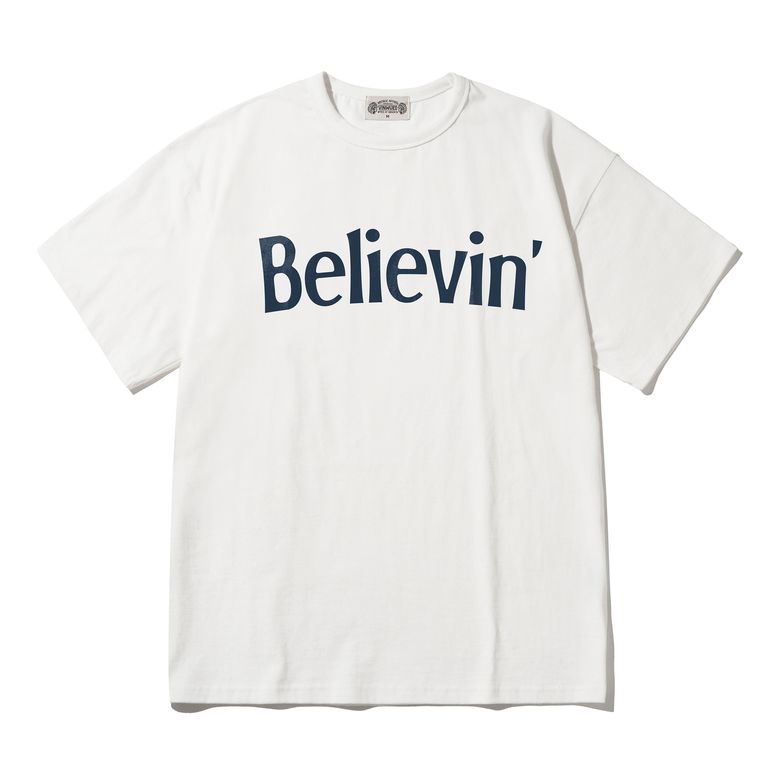 Believin 빌리빈 아이보리 세미오버핏 티셔츠
