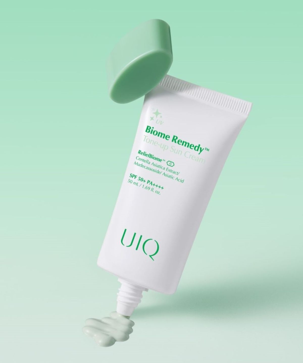 유이크(UIQ) 바이옴 레미디 톤업 선크림 그린 50ml