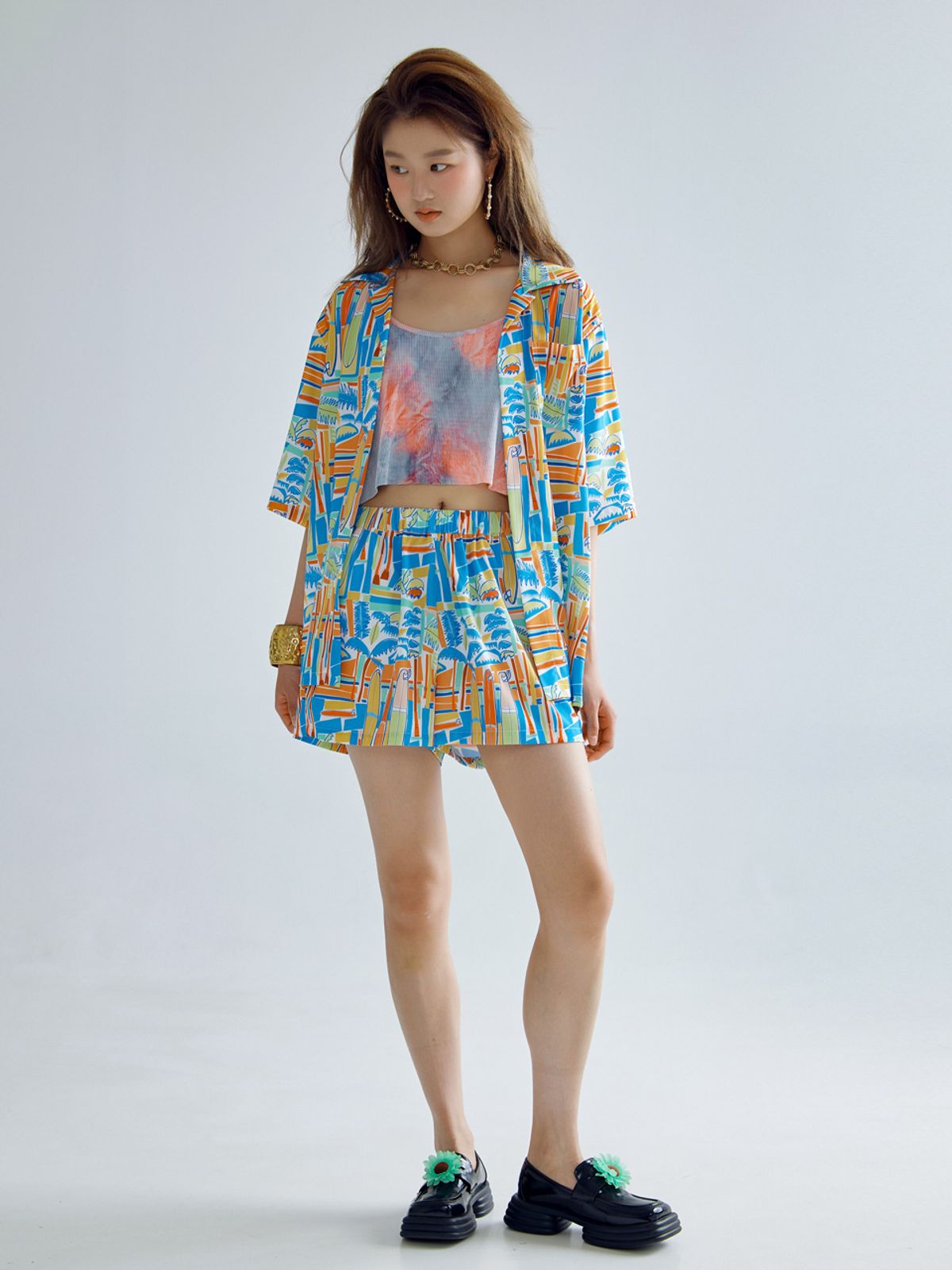 봄날 부티크(BOMNAL BOUTIQUE) 서핑 셔츠 팬츠 셋업