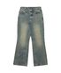 SOFT FLARE DENIM PANTS - WASHED BLUE