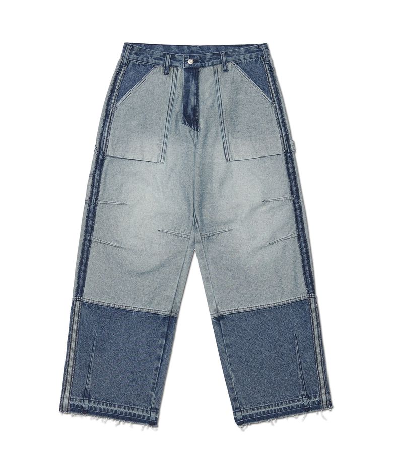 REVERSED CARPENTER DENIM PANTS - WASHED NAVY