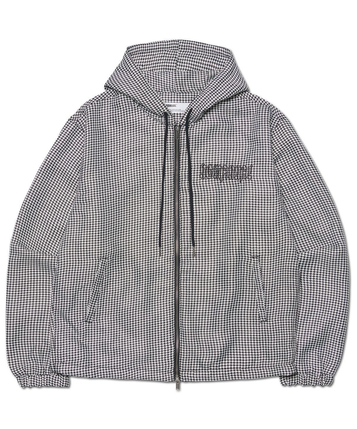 노매뉴얼(NOMANUAL) HOUNDSTOOTH CHECK JUMPER - BLACK