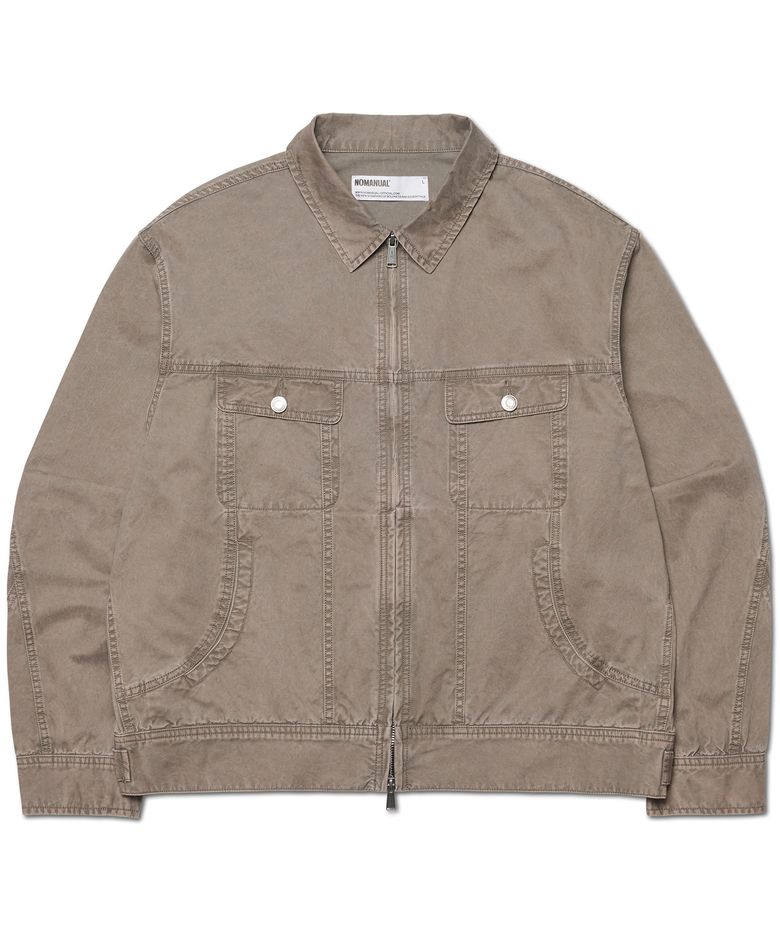 SLASH TRUCKER JACKET - WASHED CHARCOAL