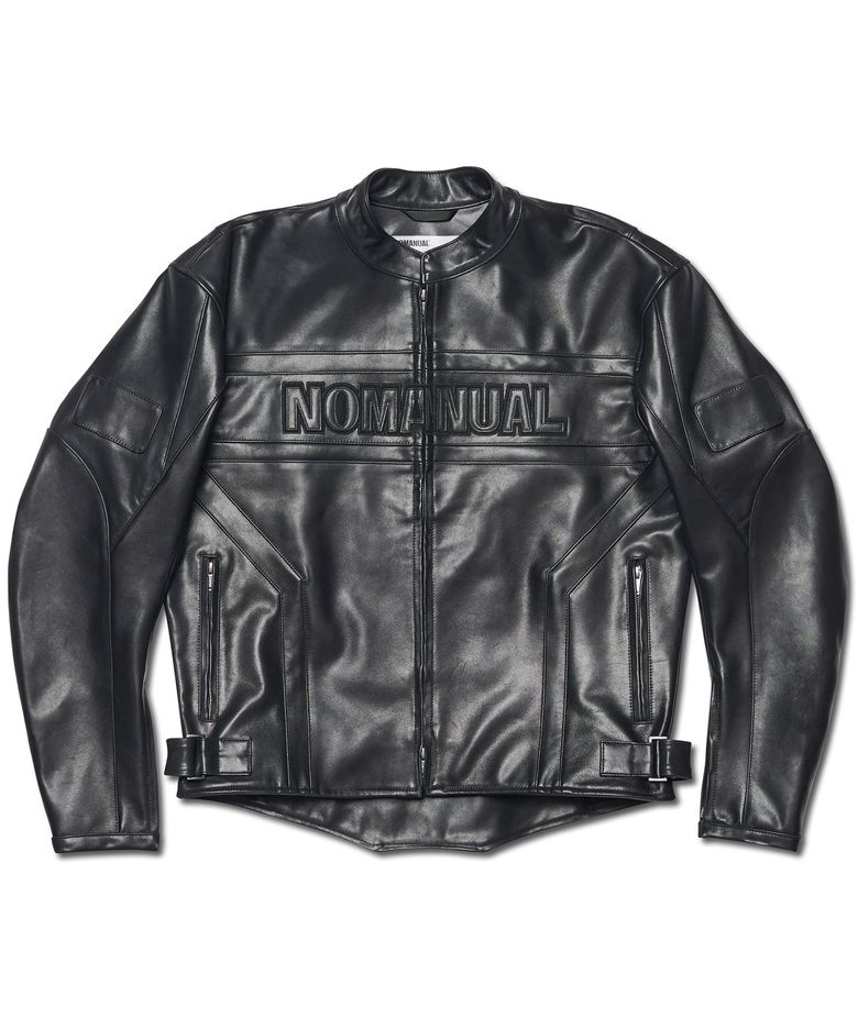 MOTO LEATHER JACKET - BLACK