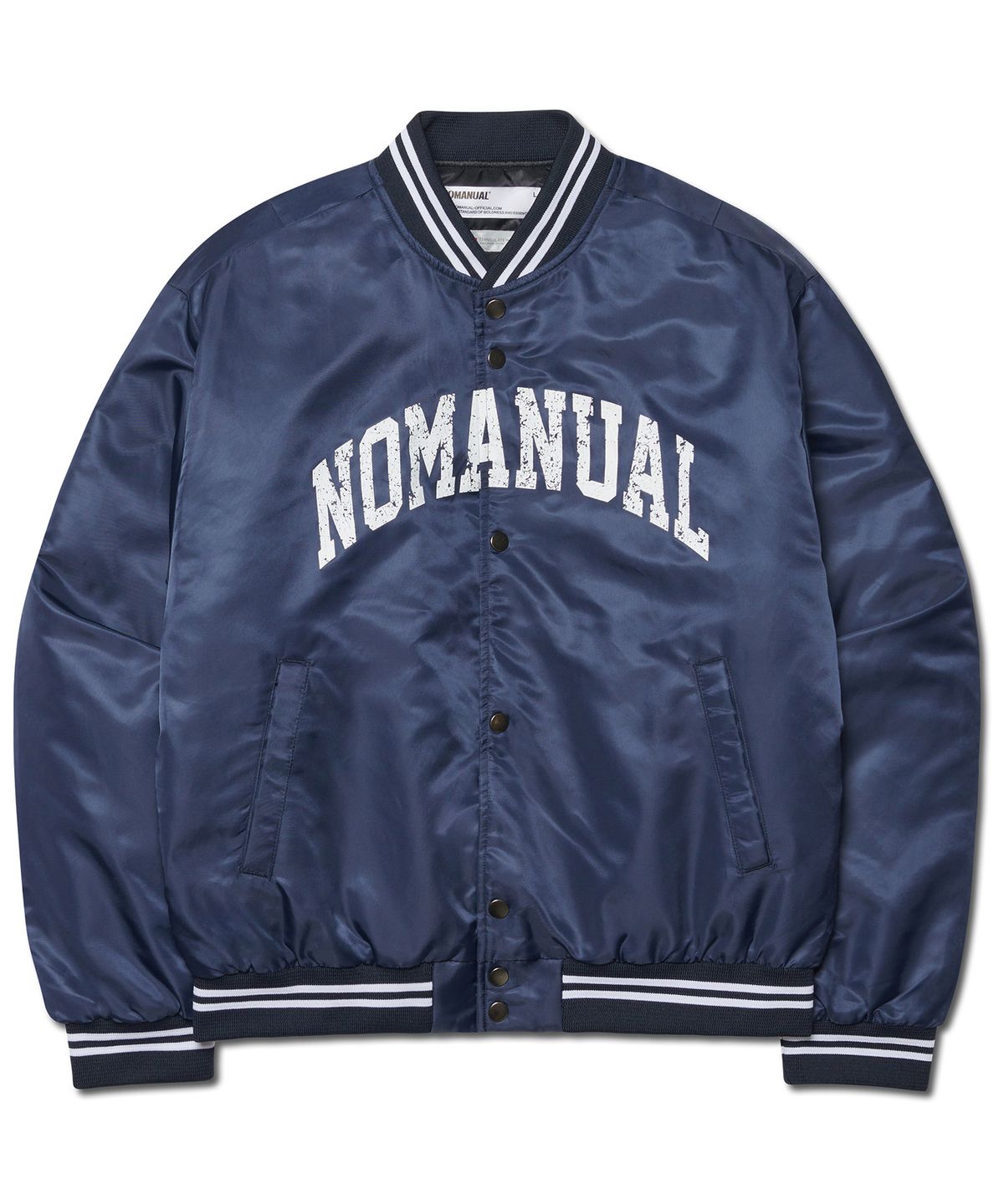 노매뉴얼(NOMANUAL) C.A THINSULATE STADIUM JACKET - DARK NAVY
