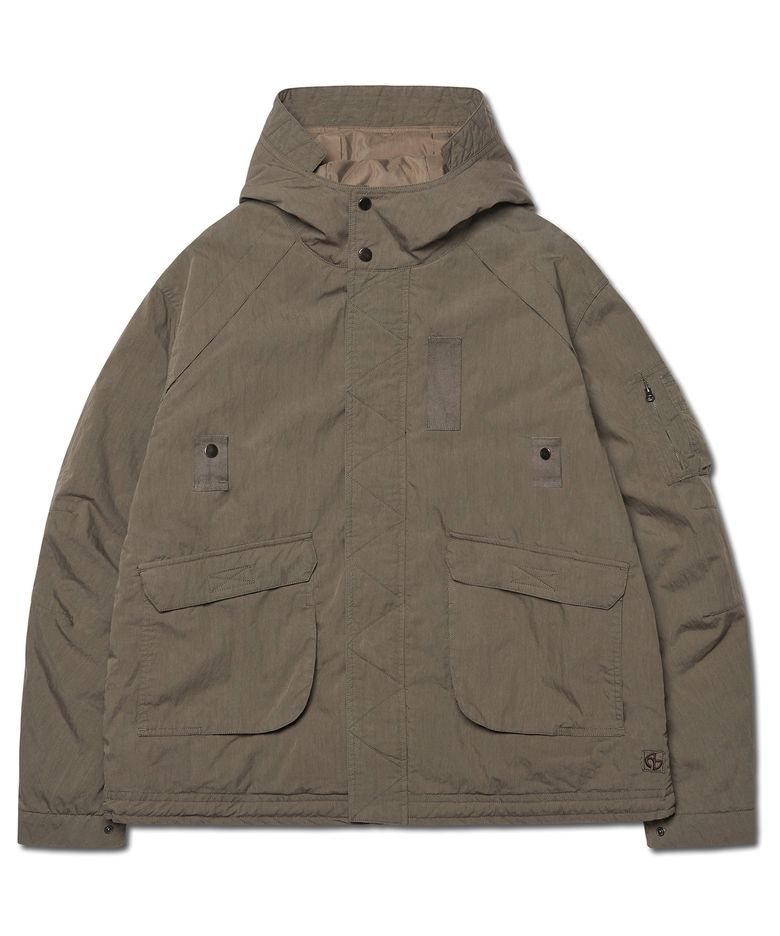 HOODED FLIGHT JUMPER - CHARCOAL