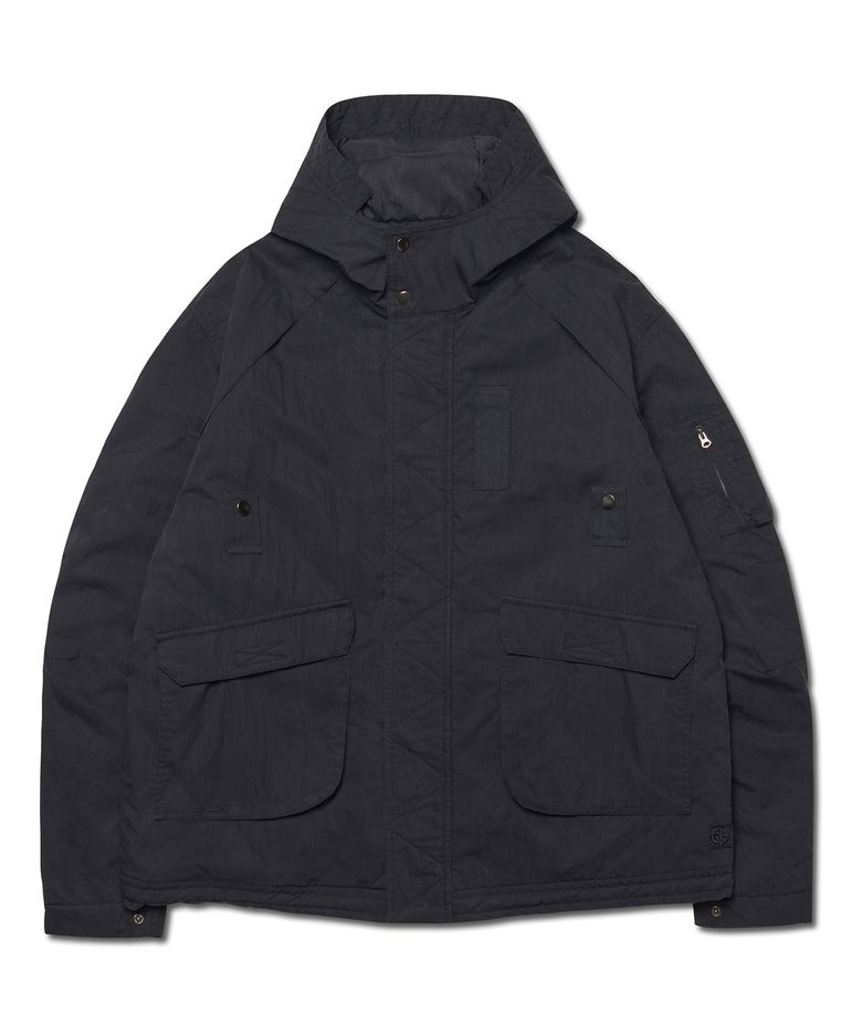 HOODED FLIGHT JUMPER - BLACK
