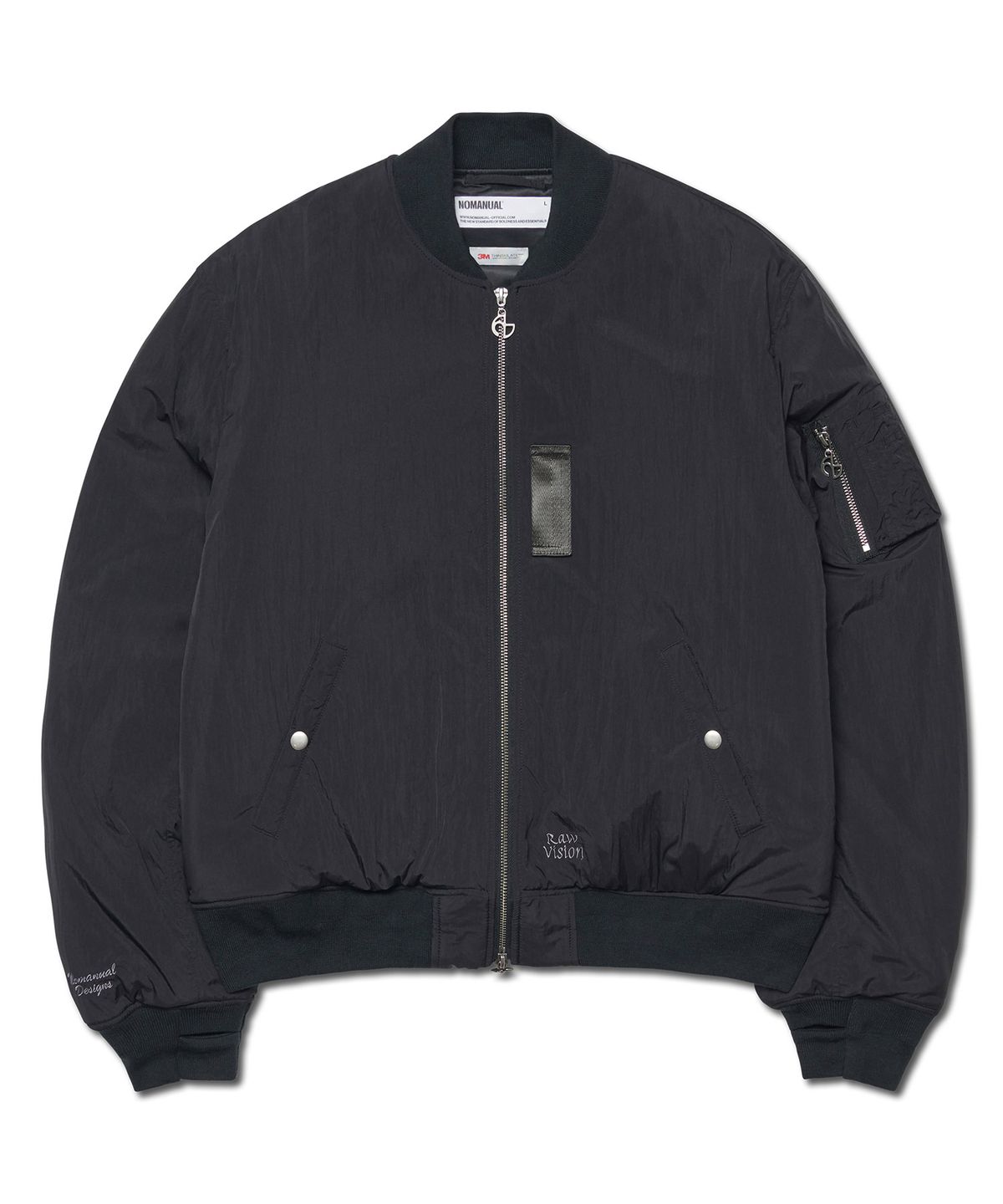 노매뉴얼(NOMANUAL) R.V THINSULATED MA-1 - BLACK