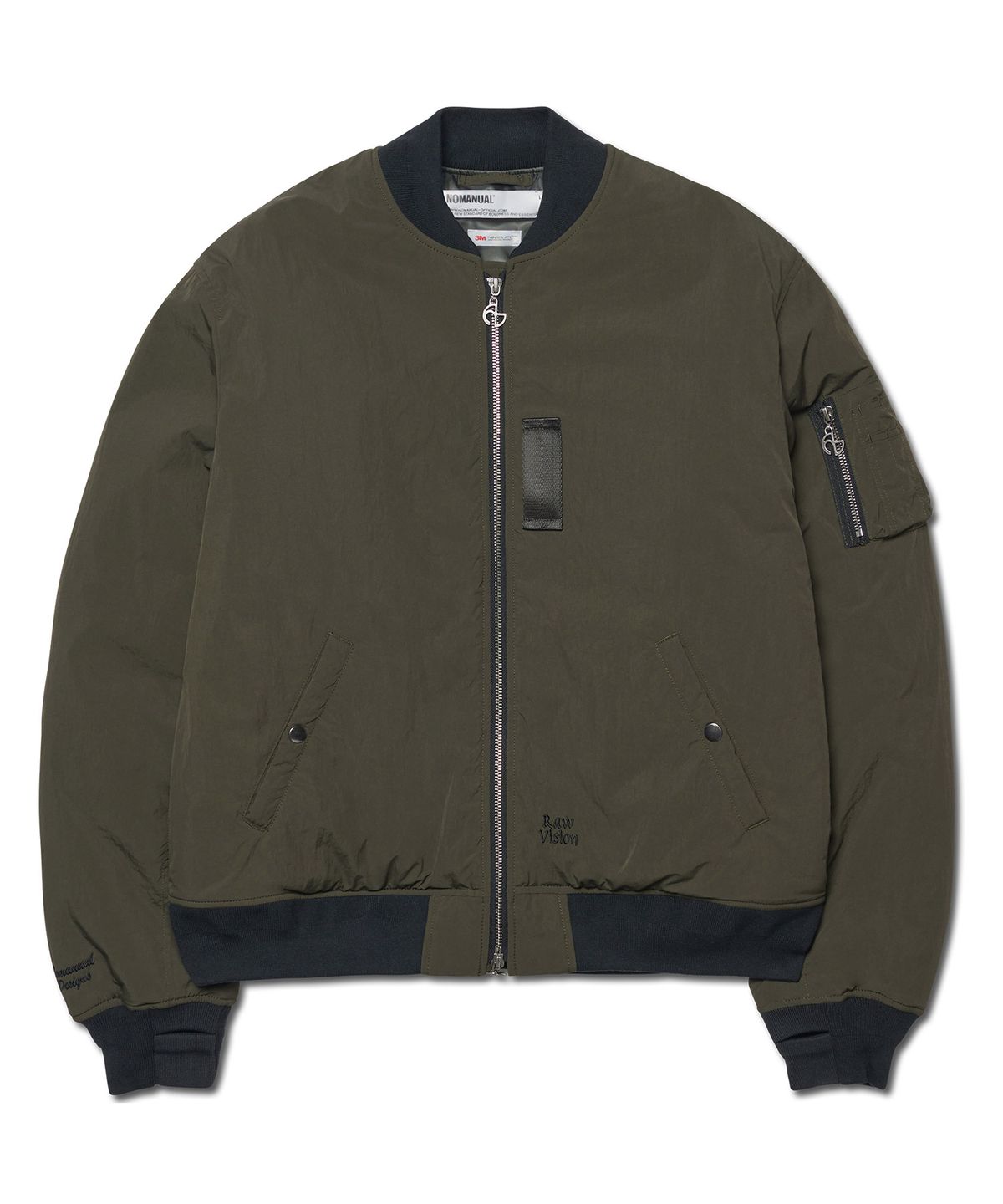 노매뉴얼(NOMANUAL) R.V THINSULATED MA-1 - DEEP KHAKI