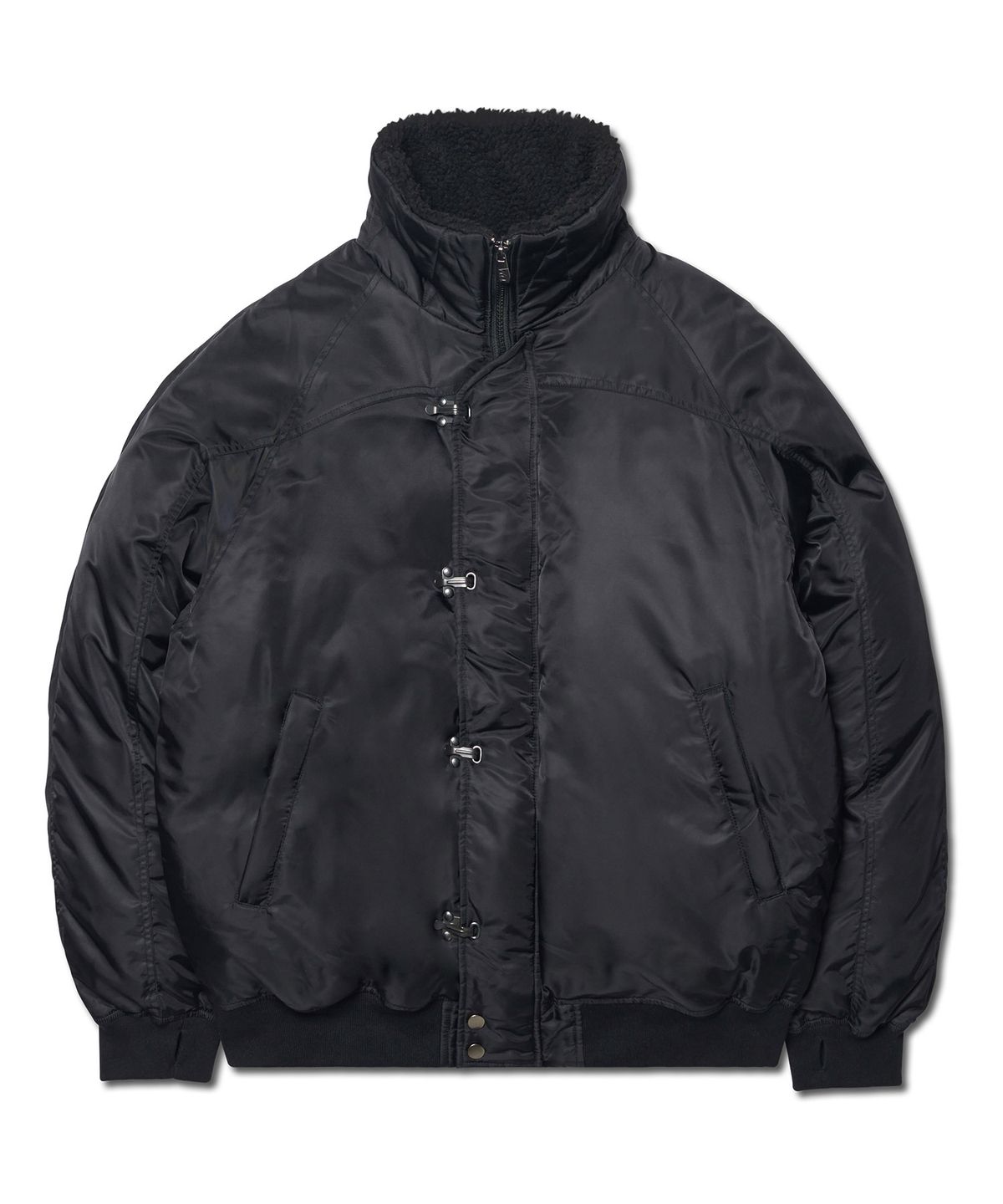 노매뉴얼(NOMANUAL) K.L BOMBER JACKET - BLACK