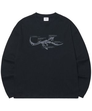 NM RIFLE WAFFLE LONG SLEEVE TEE - BLACK