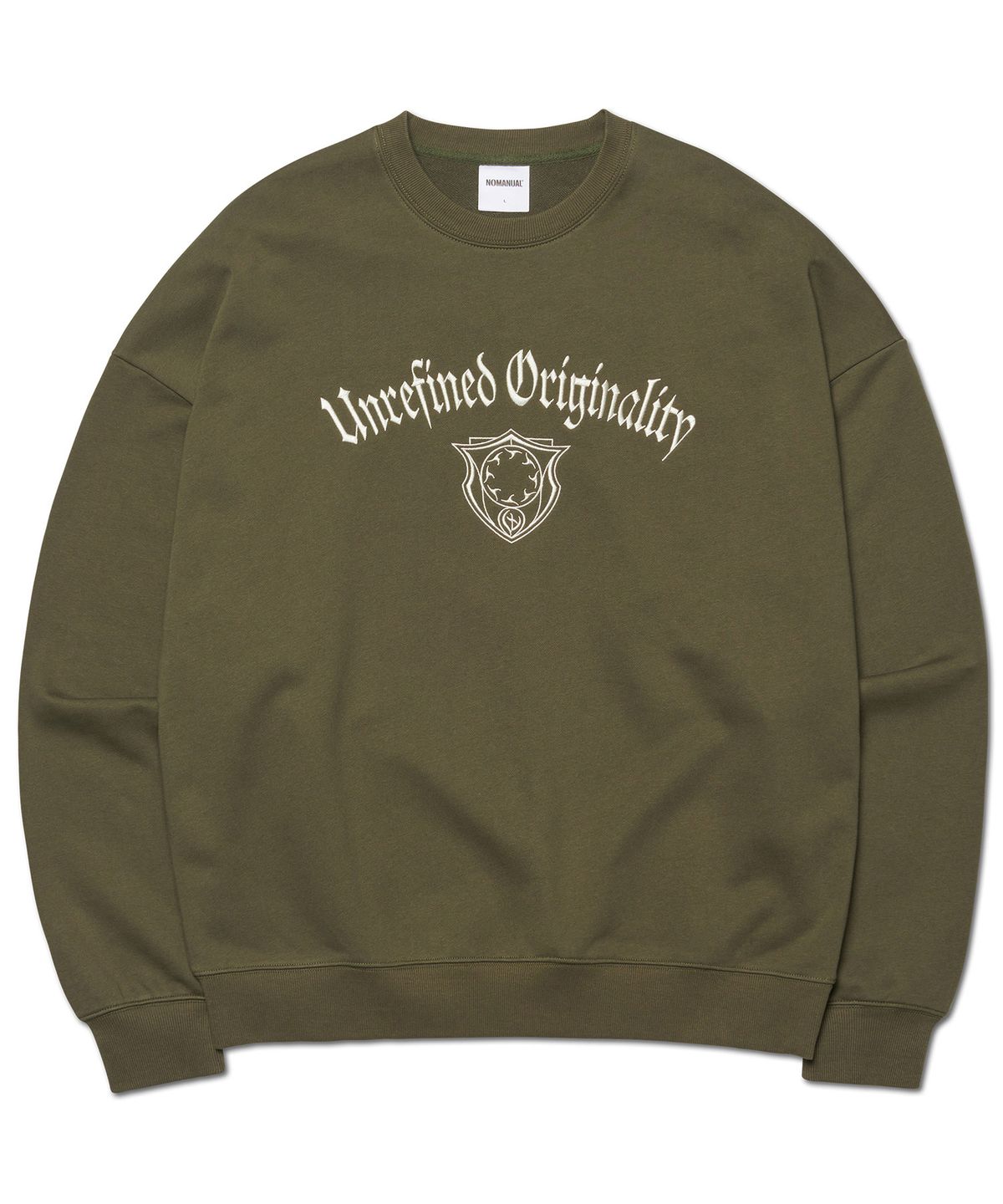 노매뉴얼(NOMANUAL) U.O SWEATSHIRT - KHAKI