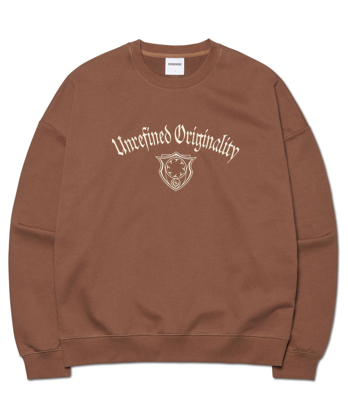 노매뉴얼(NOMANUAL) U.O SWEATSHIRT - BROWN