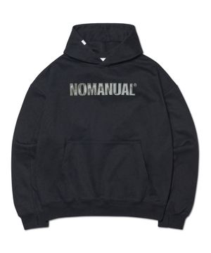 STAMPED LOGO HOODIE - BLACK