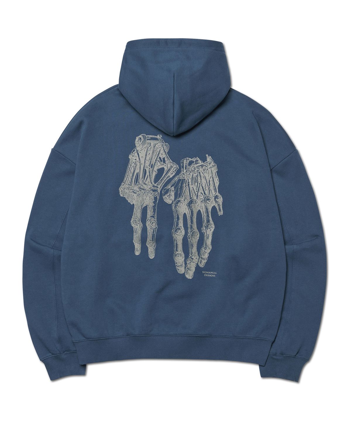 노매뉴얼(NOMANUAL) ROBOTIC HAND NM HOODIE - NAVY