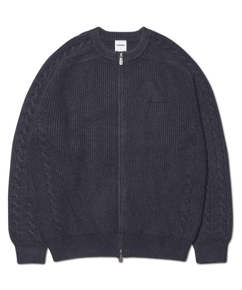 ANOMALY KNIT ZIP-UP - CHARCOAL