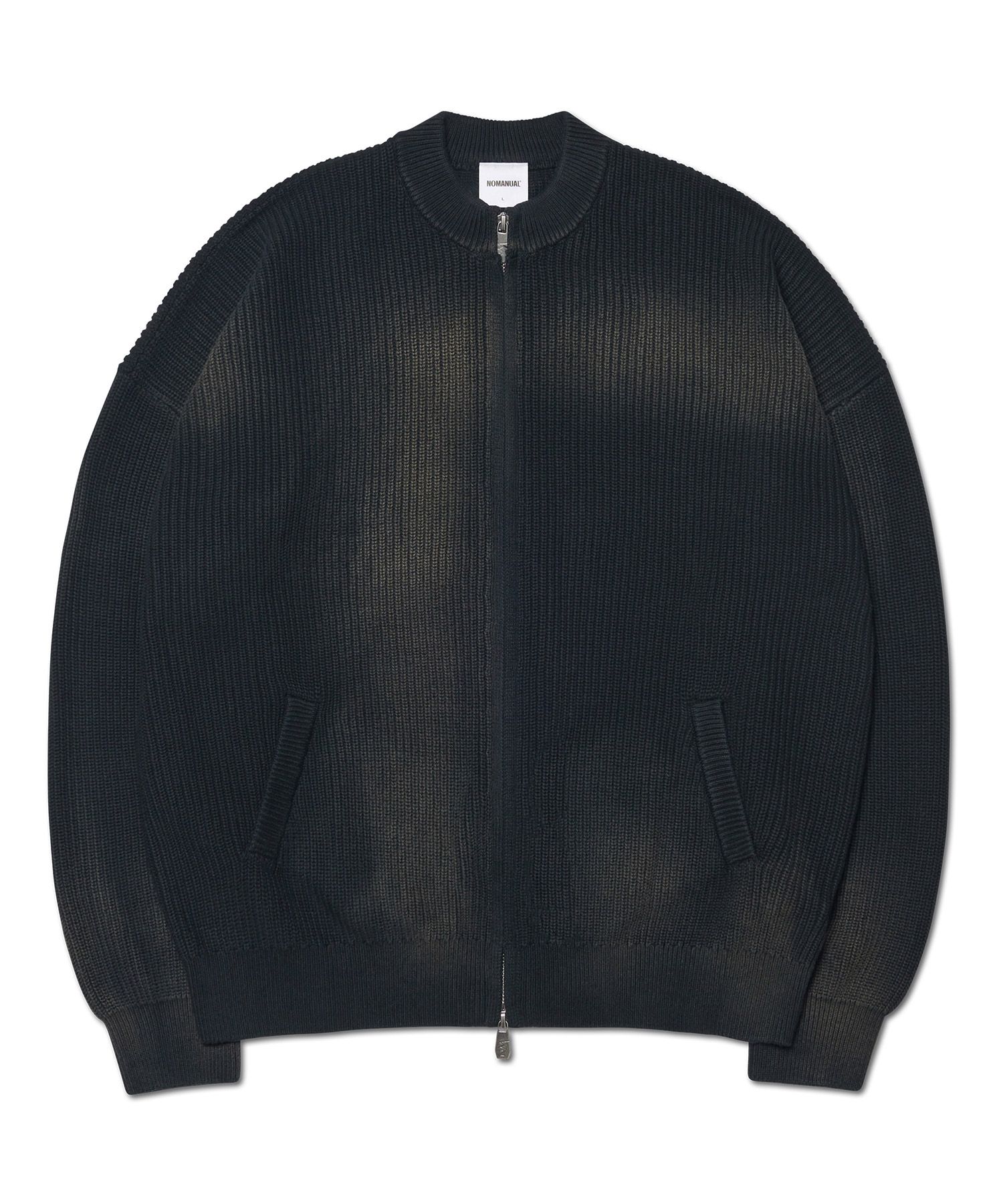 【NOMANUAL】SPRAY DYEING KNIT M NOMANUAL SPRAY DYEING KNIT