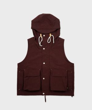 나일론 립 후디 베스트 - BURGUNDY