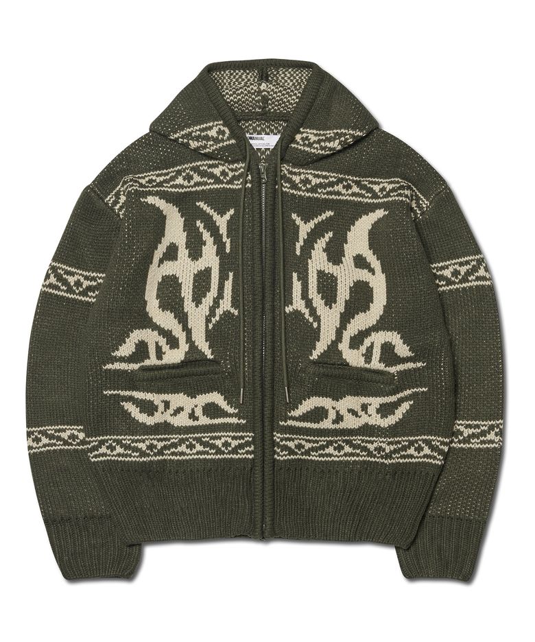 COWICHAN HOODED ZIP-UP - KHAKI