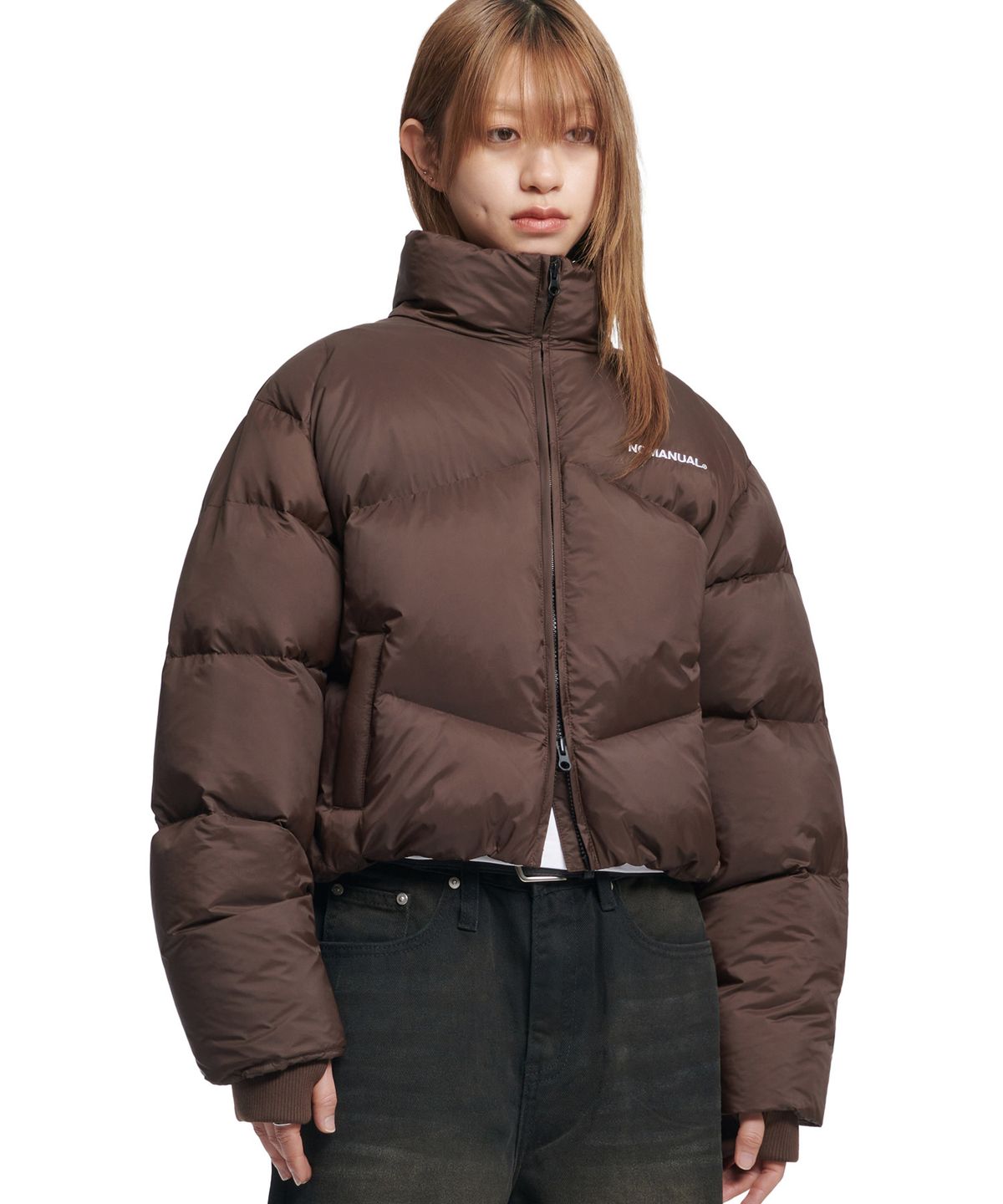노매뉴얼(NOMANUAL) SKADI DUCK DOWN - DARK BROWN