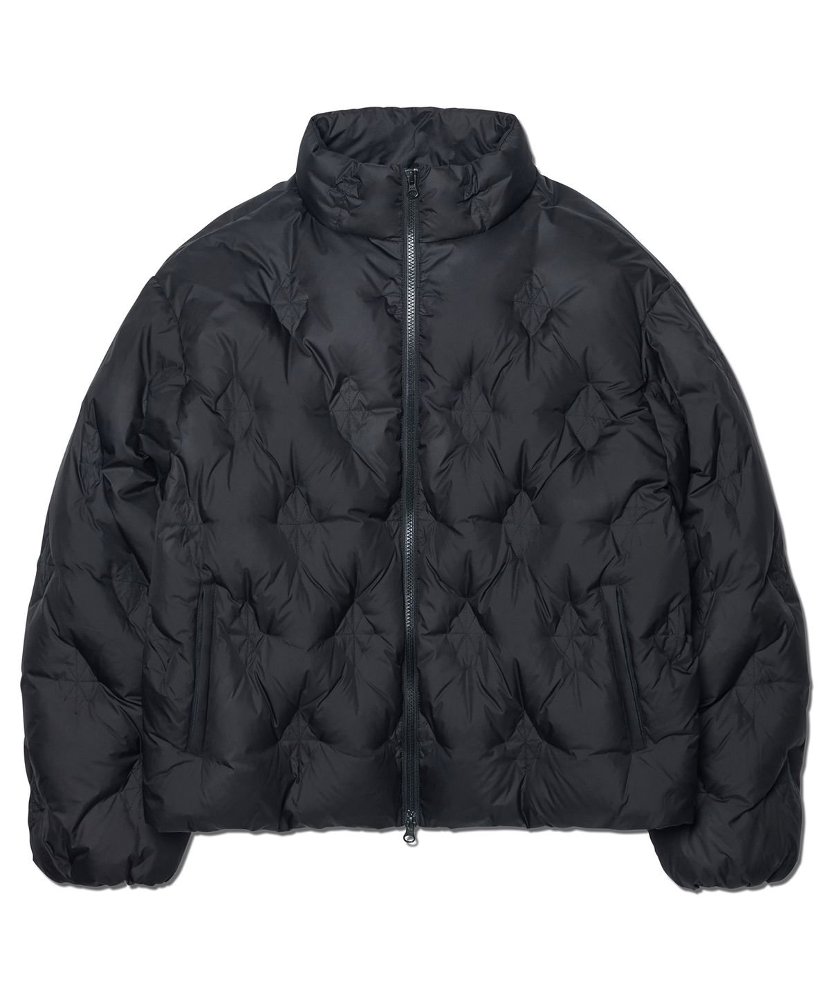 노매뉴얼(NOMANUAL) L.S SHORT DOWN JACKET - BLACK