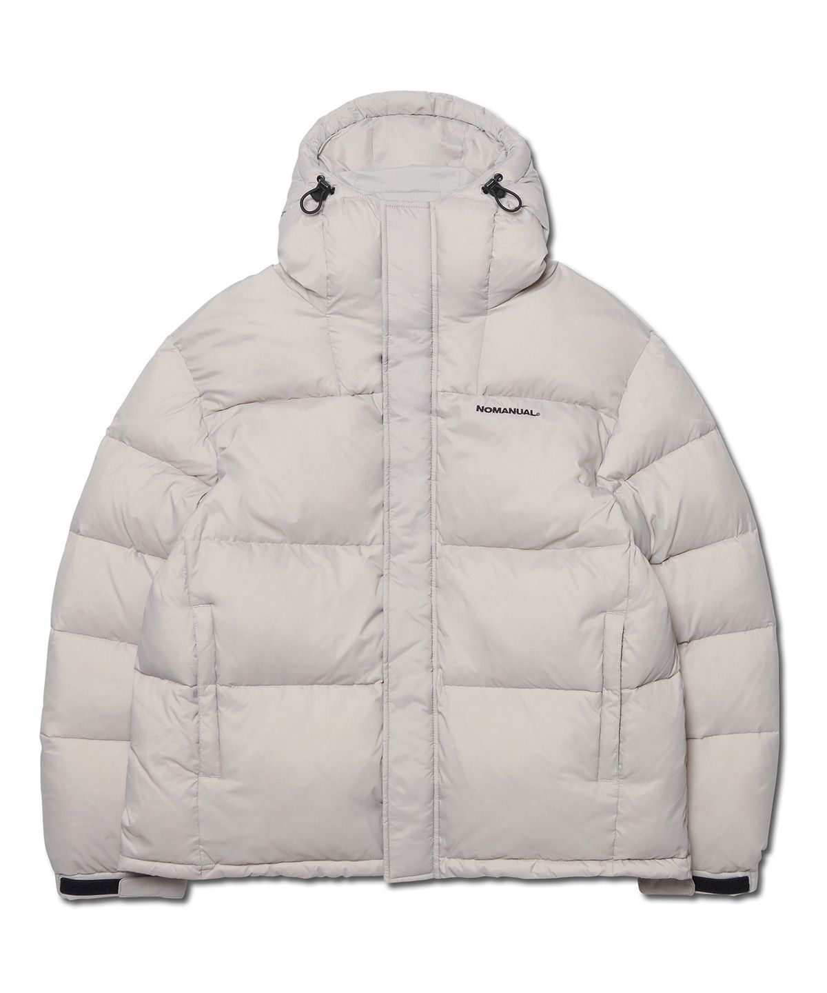 노매뉴얼(NOMANUAL) HESTIA HOODED DUCK DOWN - WARM GRAY