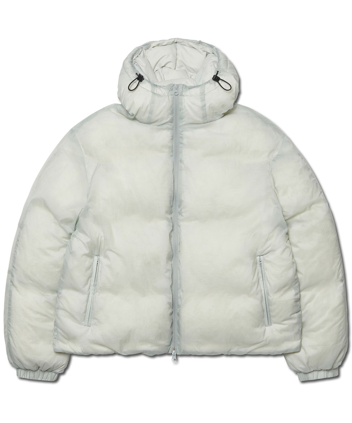 노매뉴얼(NOMANUAL) SHEER DOWN JACKET - LIGHT GRAY