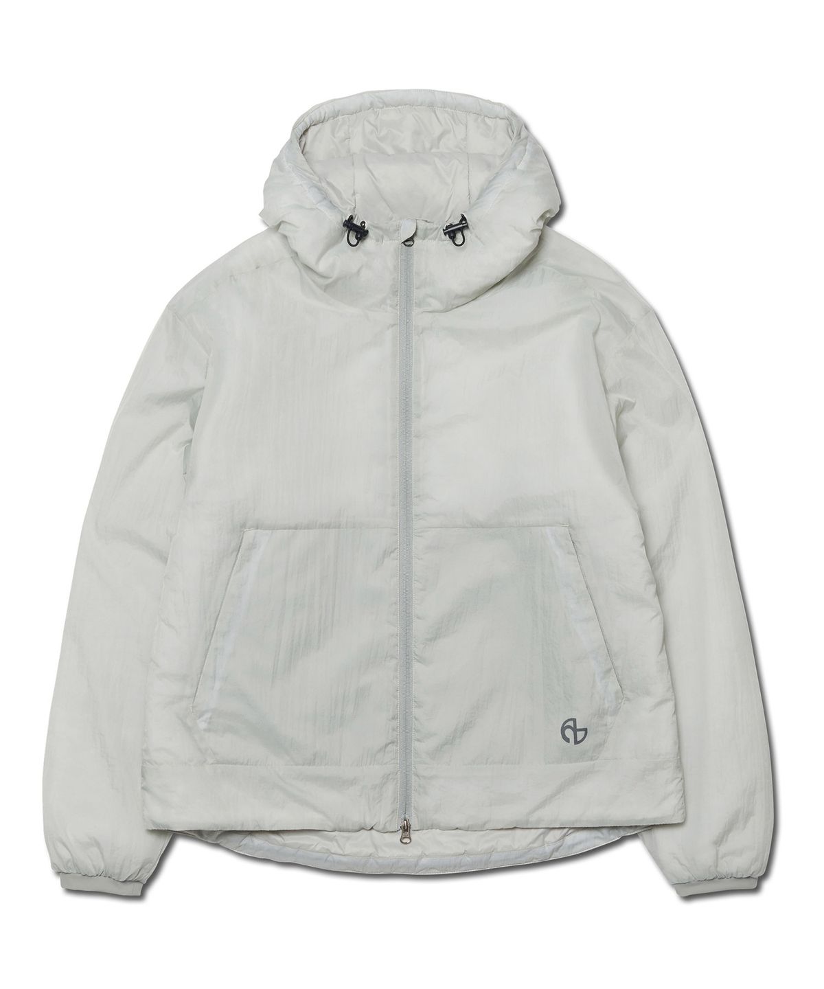 노매뉴얼(NOMANUAL) MISTY LIGHT HOODED JACKET - LIGHT GRAY