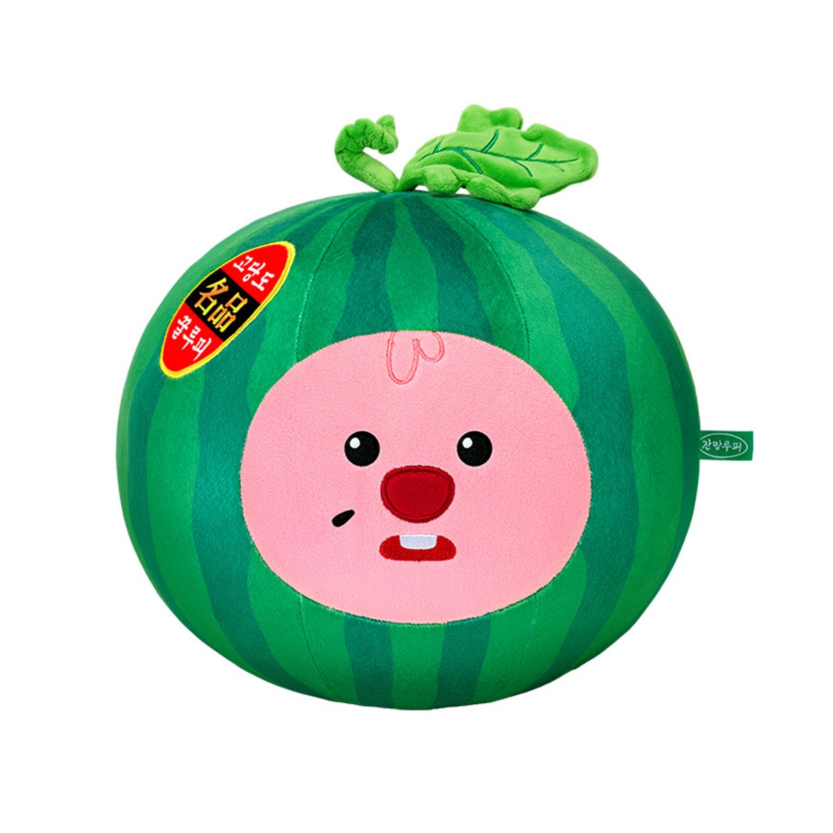 잔망루피(ZANMANGLOOPY) 잔망루피 촌캉스 수박 인형 쿠션